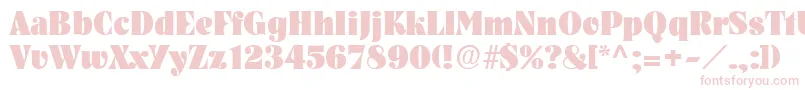 PickwickRegular Font – Pink Fonts on White Background