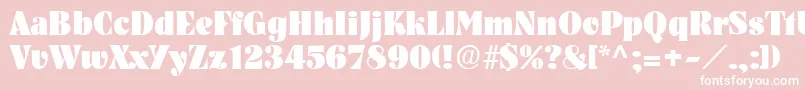 PickwickRegular Font – White Fonts on Pink Background