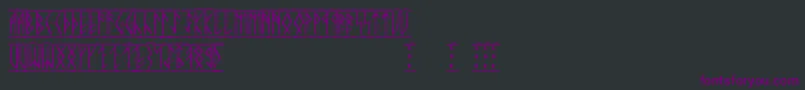 Шрифт Runic – фиолетовые шрифты на чёрном фоне