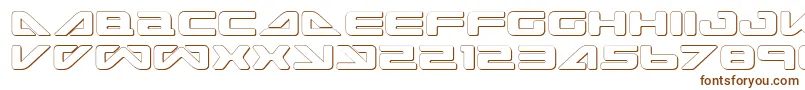 Шрифт SeaDog2001Shadow – коричневые шрифты на белом фоне