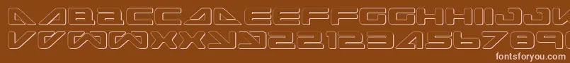 SeaDog2001Shadow Font – Pink Fonts on Brown Background