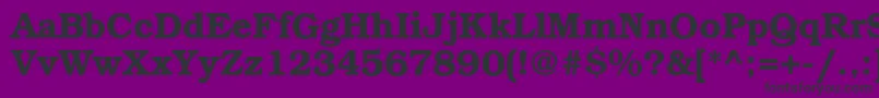 BookmancBold Font – Black Fonts on Purple Background