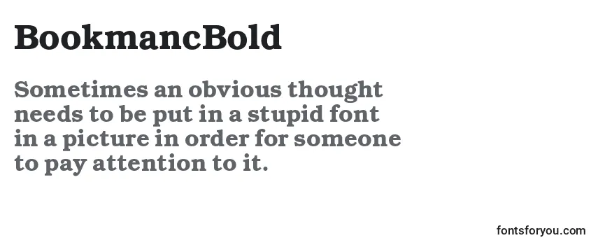 Review of the BookmancBold Font