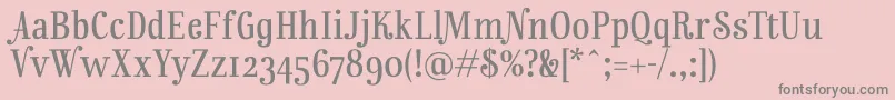 RainbowmansionOsf Font – Gray Fonts on Pink Background