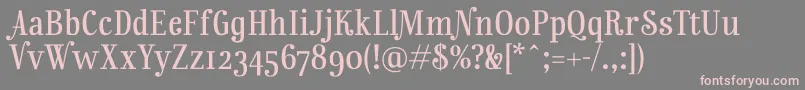 RainbowmansionOsf Font – Pink Fonts on Gray Background