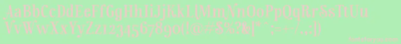 RainbowmansionOsf Font – Pink Fonts on Green Background