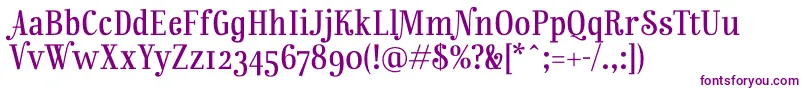 RainbowmansionOsf Font – Purple Fonts on White Background