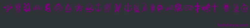 TattooViejaEscuela2 Font – Purple Fonts on Black Background