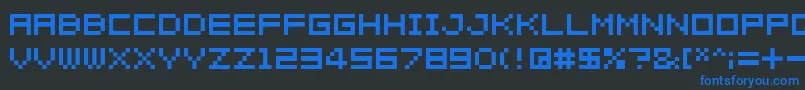 04b 08  Font – Blue Fonts on Black Background