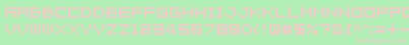 04b 08  Font – Pink Fonts on Green Background