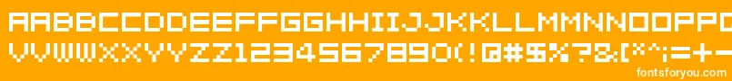 04b 08  Font – White Fonts on Orange Background