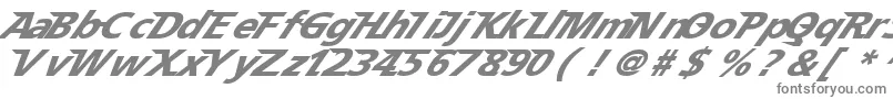 フォントSpeedy12 – 白い背景に灰色の文字