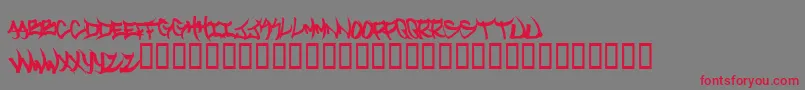 Welcometotexas Font – Red Fonts on Gray Background