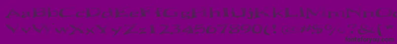 SeawaveBasic Font – Black Fonts on Purple Background