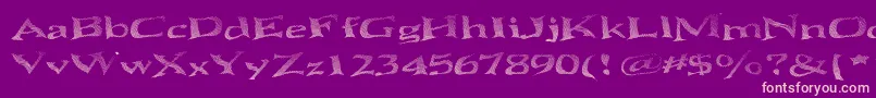 SeawaveBasic Font – Pink Fonts on Purple Background