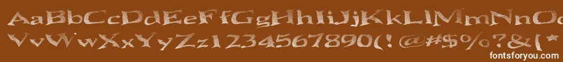 SeawaveBasic Font – White Fonts on Brown Background