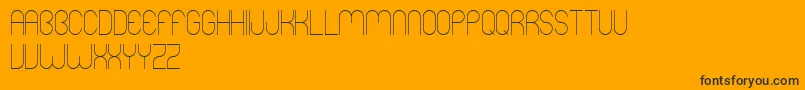 Mers Font – Black Fonts on Orange Background