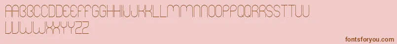 Mers Font – Brown Fonts on Pink Background