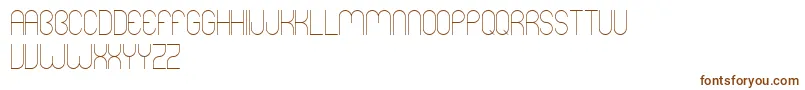 Шрифт Mers – коричневые шрифты на белом фоне