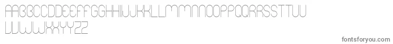 Mers-fontti – harmaat kirjasimet valkoisella taustalla