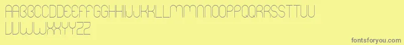 Mers Font – Gray Fonts on Yellow Background