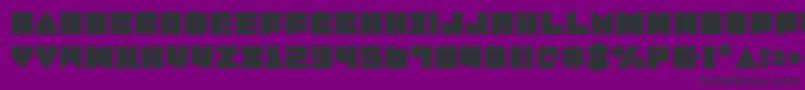 Lobotommyp Font – Black Fonts on Purple Background