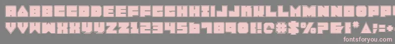 Lobotommyp Font – Pink Fonts on Gray Background