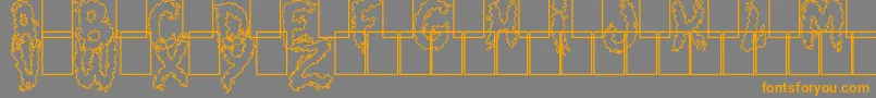 Splash Font – Orange Fonts on Gray Background