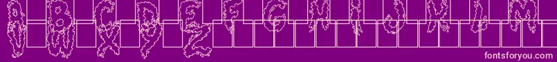 Splash Font – Pink Fonts on Purple Background