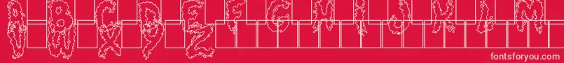 Splash Font – Pink Fonts on Red Background