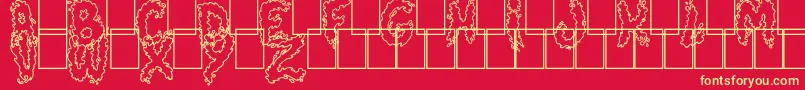 Splash Font – Yellow Fonts on Red Background