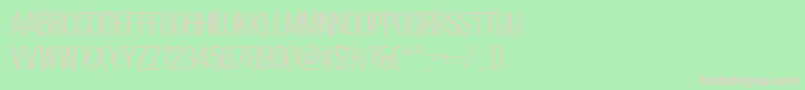 BebasNeueBook Font – Pink Fonts on Green Background