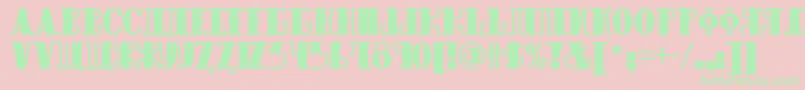 More about Raskalnikov Font Raskalnikov Font – Green Fonts on Pink Background