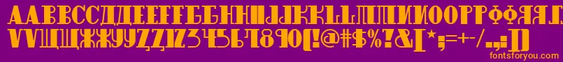More about Raskalnikov Font Raskalnikov Font – Orange Fonts on Purple Background