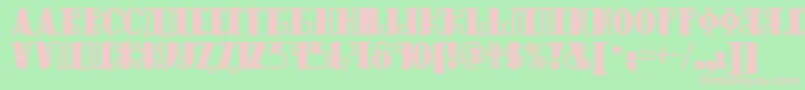 Raskalnikov Font – Pink Fonts on Green Background