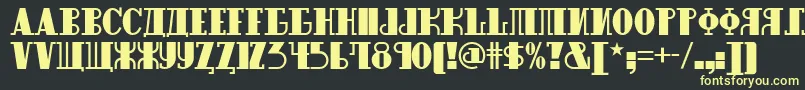 More about Raskalnikov Font Raskalnikov Font – Yellow Fonts on Black Background