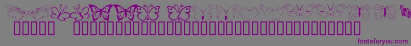 Butterflyheaven Font – Purple Fonts on Gray Background