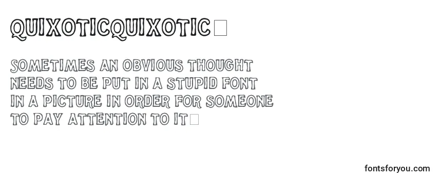 QuixoticQuixotic2-fontti