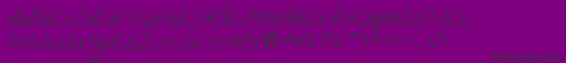 fuente VtcJoelenehandRegularItalic – Fuentes Negras Sobre Fondo Morado