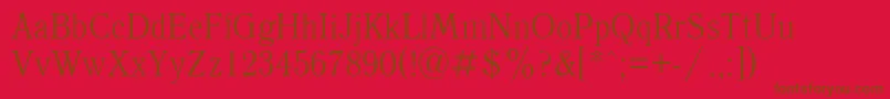 Antiqua90n Font – Brown Fonts on Red Background