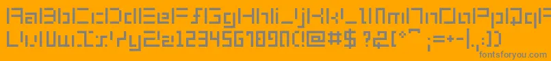 ShuinSans Font – Gray Fonts on Orange Background