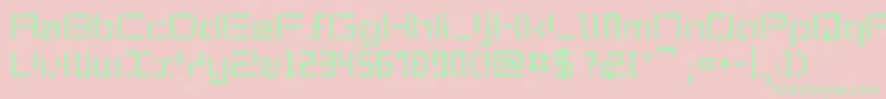 ShuinSans Font – Green Fonts on Pink Background