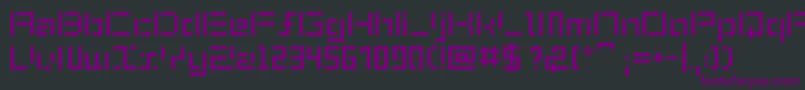 Шрифт ShuinSans – фиолетовые шрифты на чёрном фоне