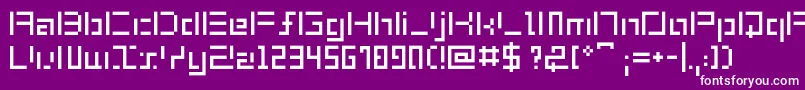 ShuinSans Font – White Fonts on Purple Background