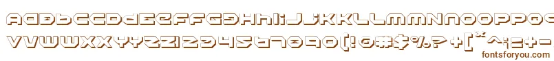 HaloShadow Font – Brown Fonts on White Background