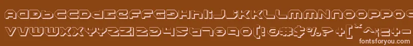 HaloShadow Font – Pink Fonts on Brown Background