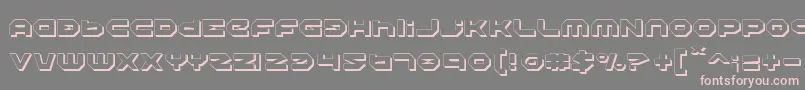HaloShadow Font – Pink Fonts on Gray Background