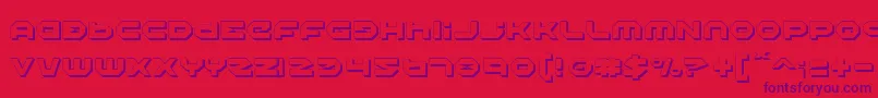 HaloShadow Font – Purple Fonts on Red Background