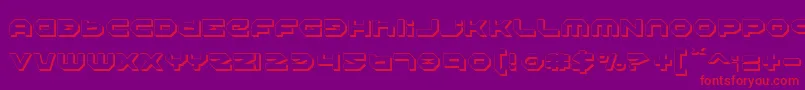 HaloShadow Font – Red Fonts on Purple Background