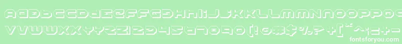 HaloShadow Font – White Fonts on Green Background